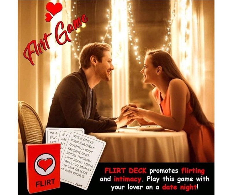 Talk Flirt Dare Card Game