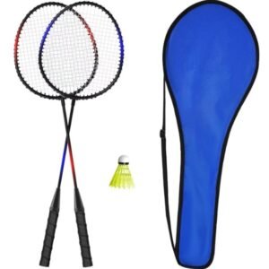 2pcs Badminton Racket Set with one Shuttlecock