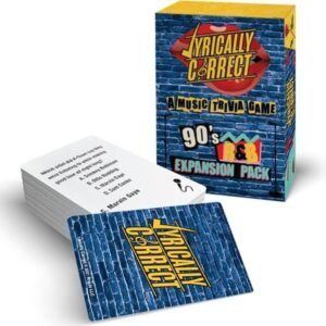 Lyrically correct a music trivia game 90's R&B Expansion pack