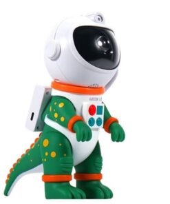 Green Lion Astronaut Galaxy Night Light Projector