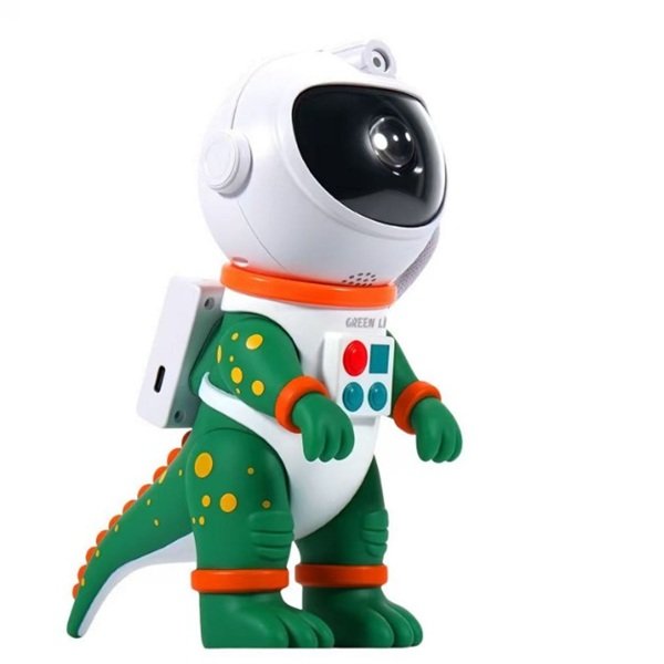 Green Lion Astronaut Galaxy Night Light Projector