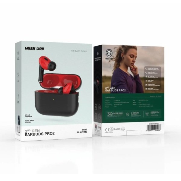 Green Lion 2nd Gen Earbuds Pro2 with ANC