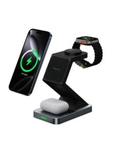 Porodo 15W 4-in-1 S Shaped Wireless MagSafe charger