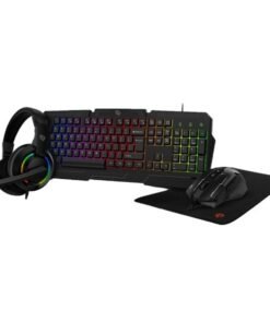 Porodo Gaming 4 in 1 Combo with Keyboard, Head phone, Mouse and Mouse Pad