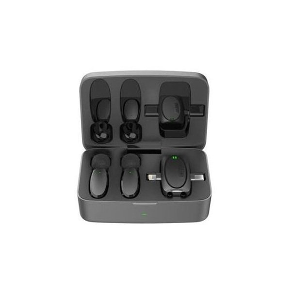 Porodo Professional Wireless Microphone Dual Mic with Charging Case