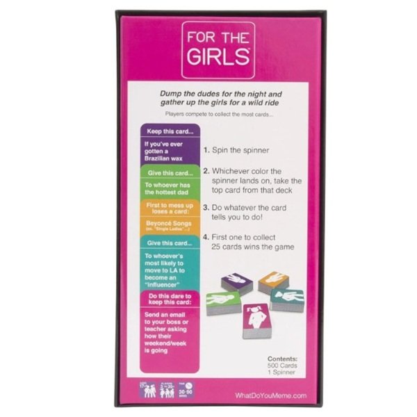For The Girls Adult Party Game Cards